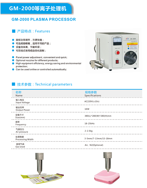 糊盒機等離子處理機